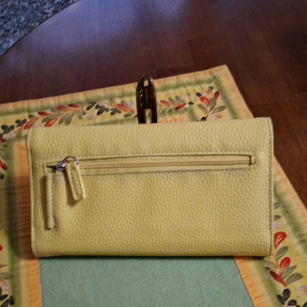 Yellow Textured Wallet - Picture 2 of 10